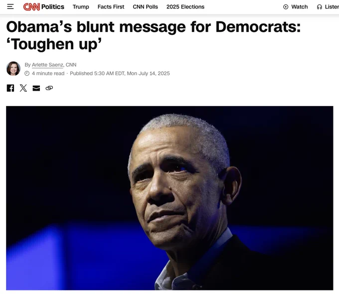 CNN Politics: Obama’s blunt message for Democrats: ‘Toughen up’
