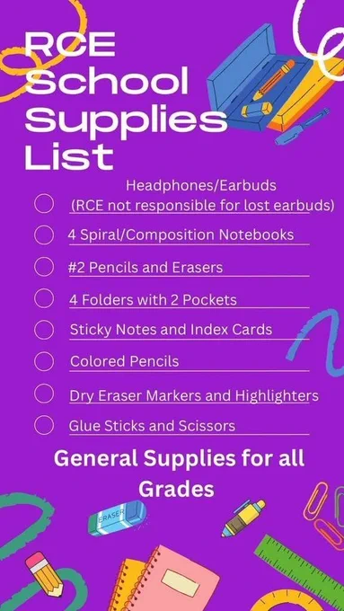 RCE Supply List