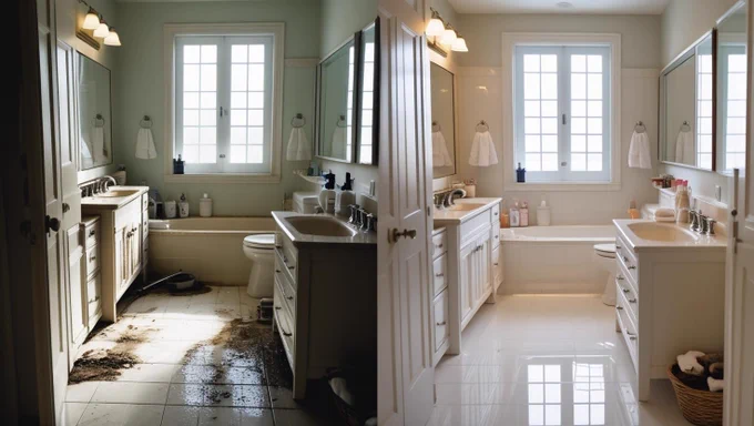 bathroom cleaning transformation