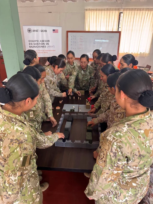 Peru, IATG course delivered by newly trained instructor through AMAT ToT programme.