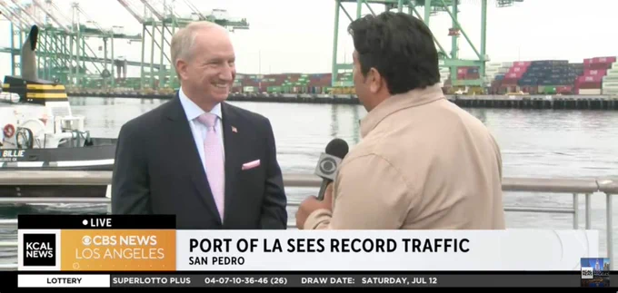 Port of Los Angeles Executive Director Gene Seroka on KCAL, July 15, 2025