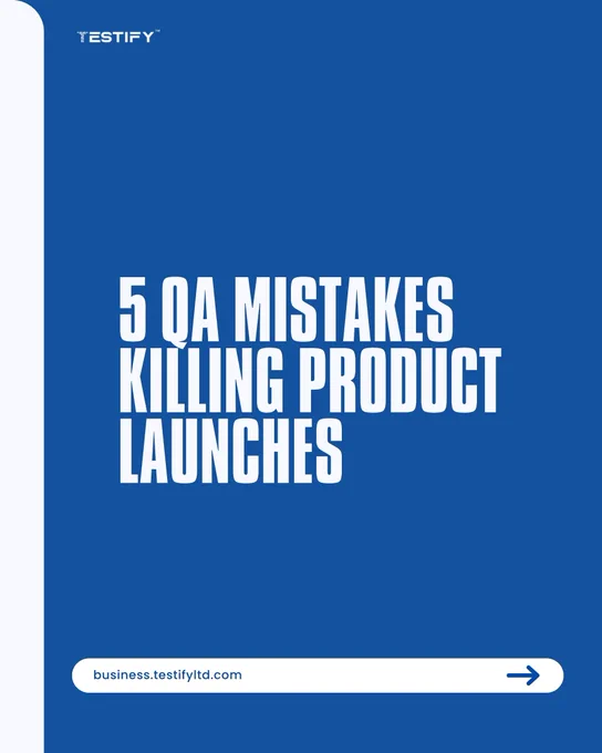 Five QA mistakes are quietly killing product launches.
If you're getting ready to launch, knowing these can save you a lot of time, stress, and user trust.
Let’s walk through them.
#SoftwareTesting #TechStartup #QAFails #ProductLaunch 🚀