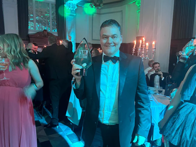 Stephen Jones at the Manchester Legal Awards Nights for the Partner of the Year awards