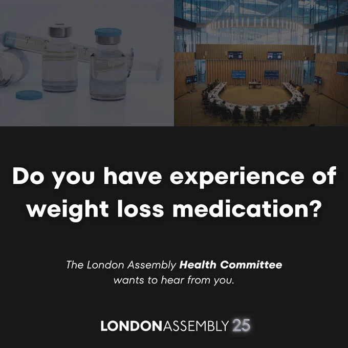 Do you have experience of weight loss medication?
The London Assembly Health Committee
wants to hear from you.