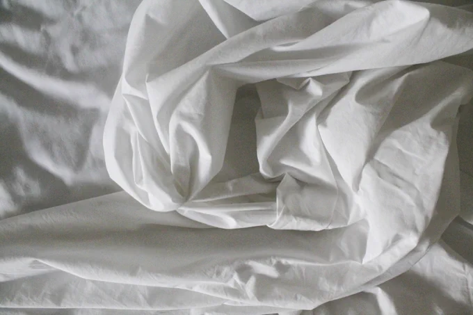 Image of white bed sheets