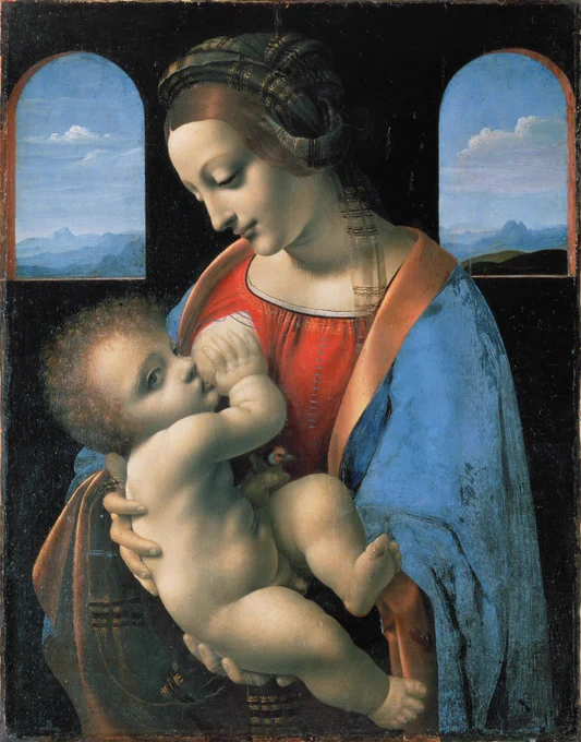 Madonna Litta by Leonardo Da Vinci (1490-91)