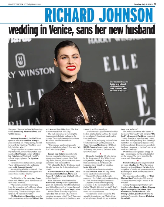 Reporter #RichardJohnsons @NYDailyNews highlights our Hamptons July 26th Star-Studded @HamptonsMaster  event #NEXTLEVELLIFE #TheMindsetMixer where business meets brilliance. To celebrate next 48 hours use code NYDAILYNEWS20% https://lu.ma/NextLevelLife 