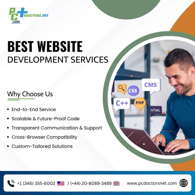 PC Doctors NET offers professional Website Development Services tailored for businesses that demand performance, scalability, and long-term support. With a full-stack team of designers, developers, SEO experts, and project managers, we deliver websites that are fast, functional, and future-proof. Unlike freelancers, we provide structured processes, rigorous testing, and 24/7 post-launch support. Visit pcdoctorsnet.com or call  1 (346) 355-6002 to build your next digital asset with confidence.