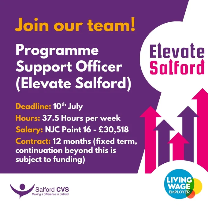 Programme Support Officer - Elevate Salford