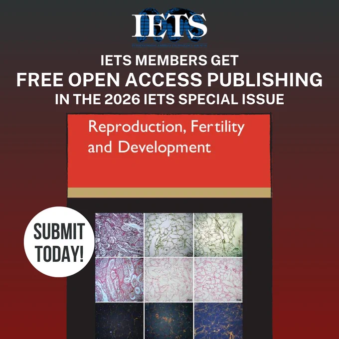 IETS members get free open access publishing in the 2026 IETS special issue, submit today!