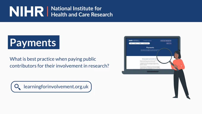 Payments. What is best practice when paying public contributors for their involvement in research? learningforinvolvemen