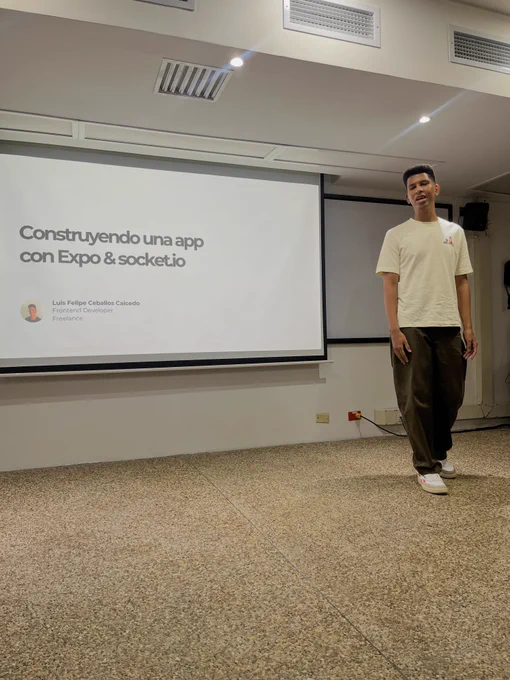 giving the talk
