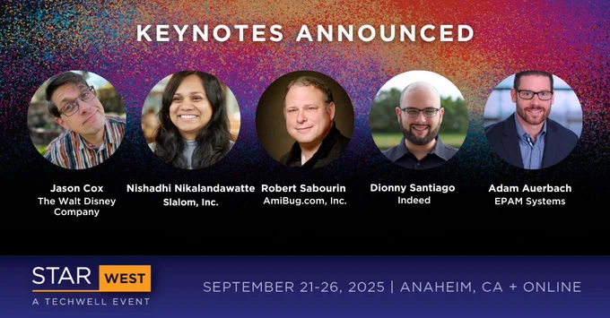 STARWEST Keynotes Announced