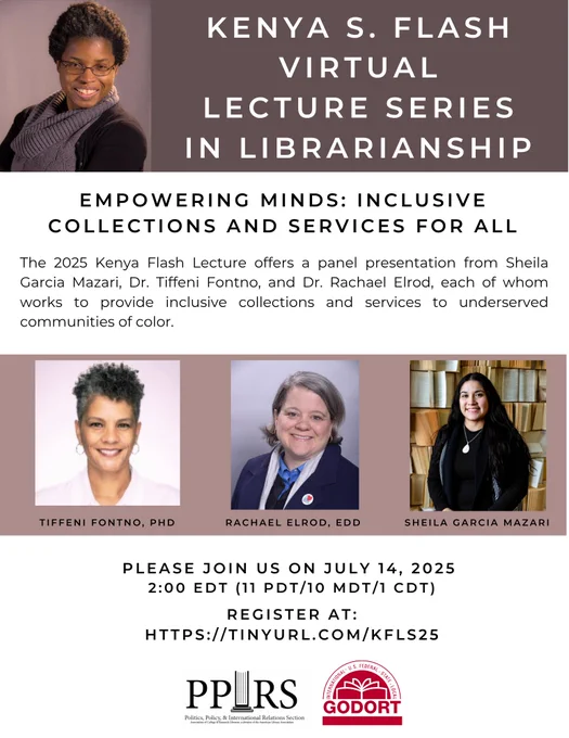 Kenya S. Flash Virtual Lecture Series in Librarianship. "Empowering Minds: Inclusive Collections and Services for All"