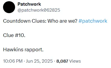 Patchwork Hawkins clue