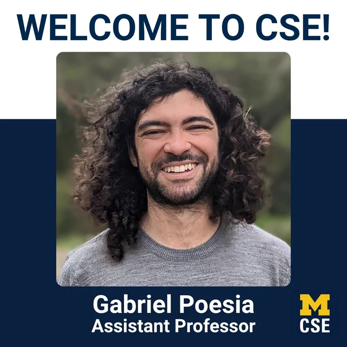 Welcome to Assistant Professor Gabriel Poesia!