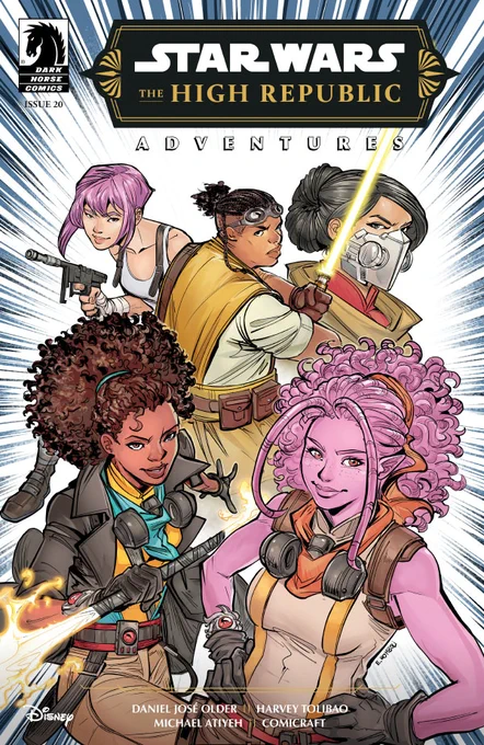 Base cover of Star Wars: The High Republic Adventures Phase III issue #20, illustrated by Elisa Romboli