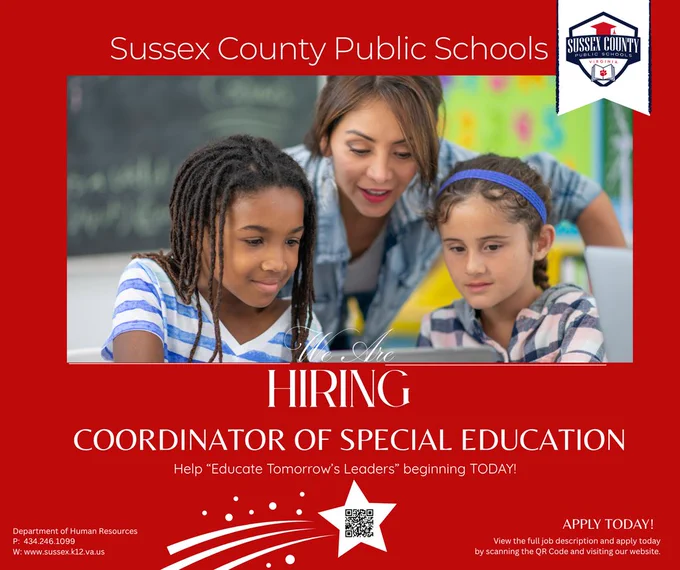 Announcement for Coordinator of Special Education 