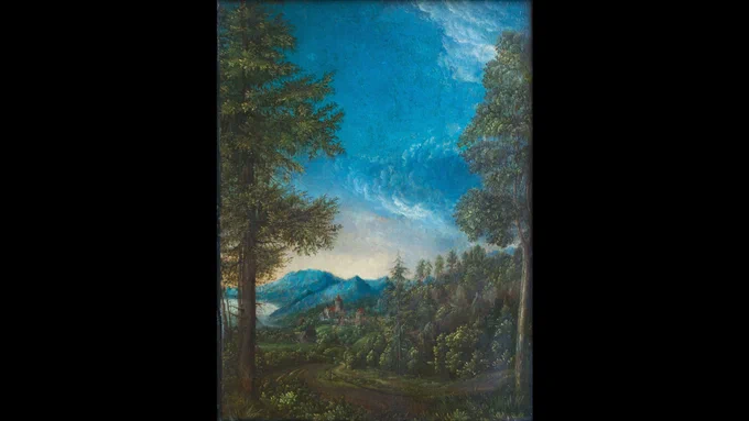Danube Landscape with Wörth Castle (Albrecht Altdorfer, 1520, Alte Pinakothek, Munich)