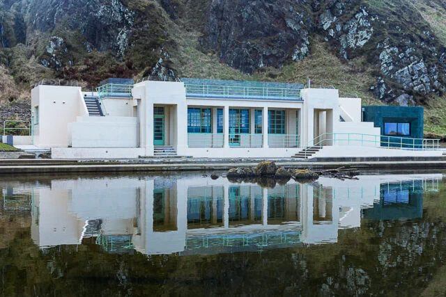Photo credit:  James Kerr
Tarlair Outdoor Pool Pavilion in Macduff, Aberdeenshire.