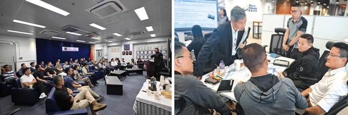 📷 PHOTO ON THE LEFT

Attendees exploring the base of the 💣Explosive Ordnance Disposal Bureau of the 🇭🇰Hong Kong Police Force during the 18th Incident Command Course held by the 🚨Counter Terrorism and Major Incidents Bureau under the📍Operations Wing of the 🇭🇰HKPF on MAY 19-23, 2025


📷 PHOTO ON THE RIGHT

Attendees participating in a table-top exercise during the 18th Incident Command Course held by the 🚨Counter Terrorism and Major Incidents Bureau under the📍Operations Wing of the 🇭🇰Hong Kong Police Force on MAY 19-23, 2025