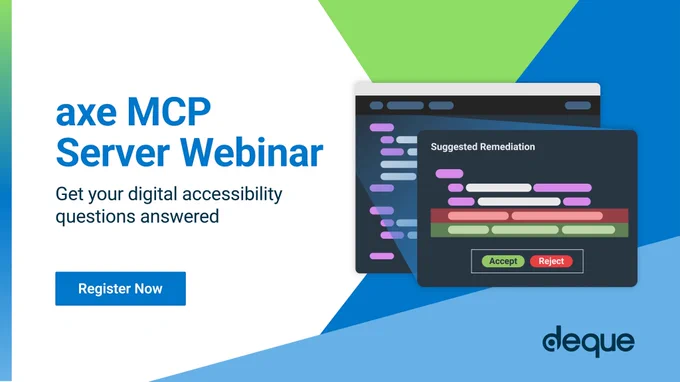 axe MCP Server Webinar: Get your digital accessibility questions answered