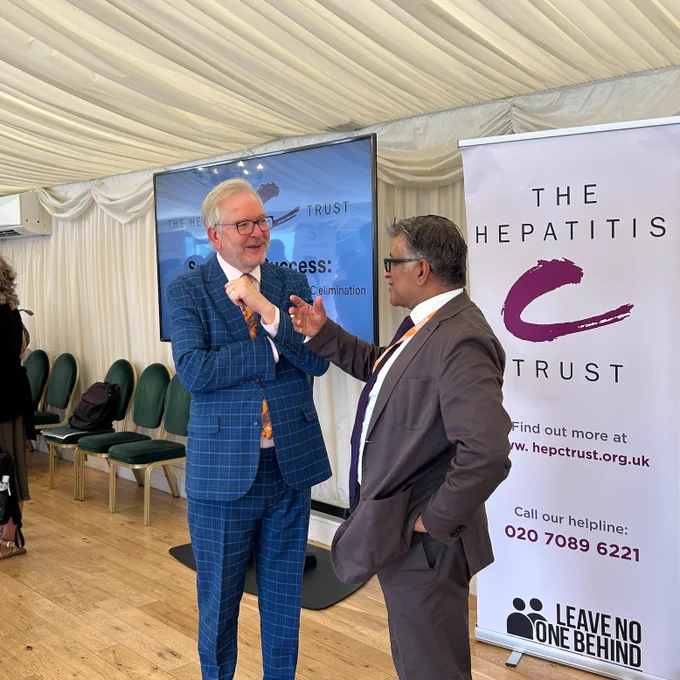 Peter Dowd MP and Dr Kosh Agarwal Chair of The Hepatitis C Elimination Maintenance Strategy Group
