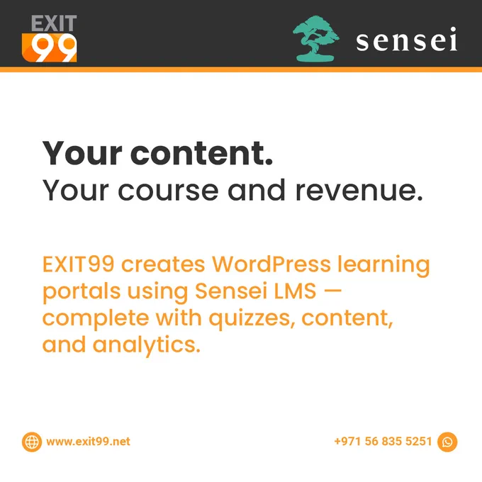 Your content. Your course. Your revenue.