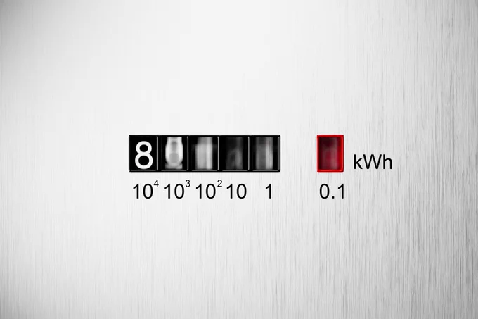 Electricity meter display