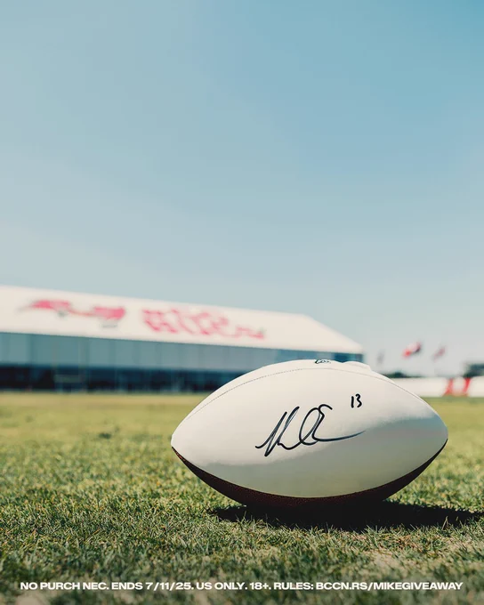 Mike Evans signed football giveaway