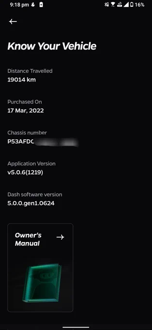 Ola electric App Information.