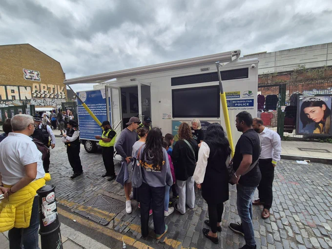 Engagement bus on Sclater  Street for ASB Awareness Week