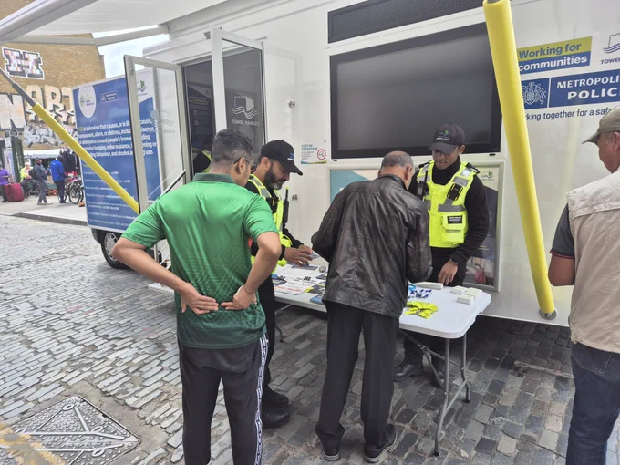 Engagement bus on Sclater  Street for ASB Awareness Week