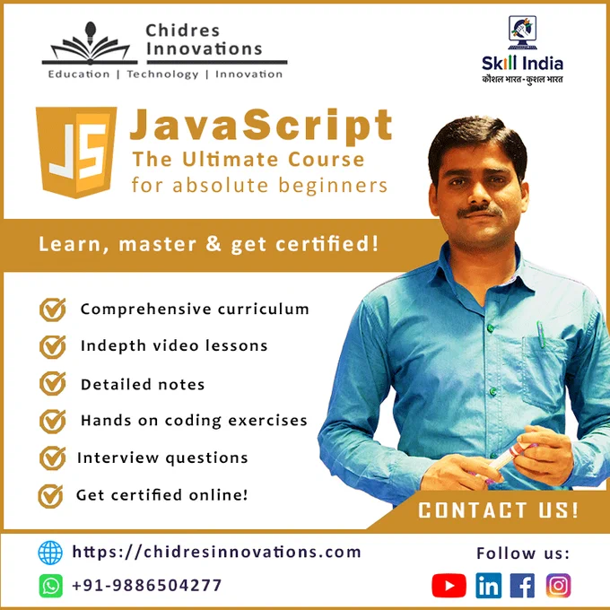 JavaScript: The Ultimate course for absolute beginners! Get Certified Now.