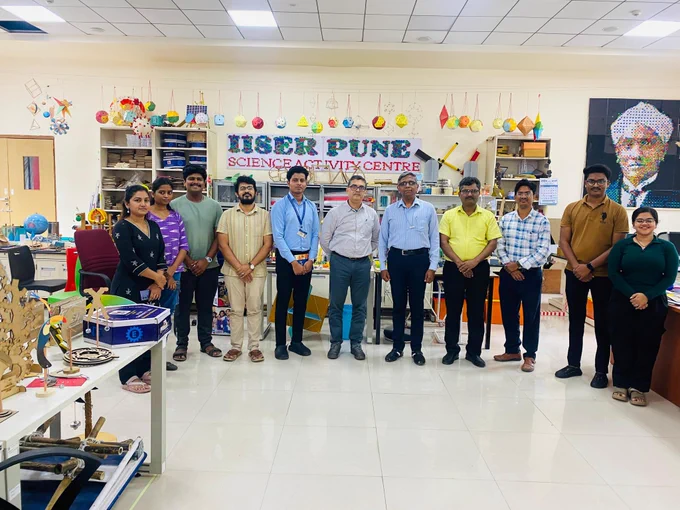 Interaction with Science Activity Centre team at IISER PUNE 