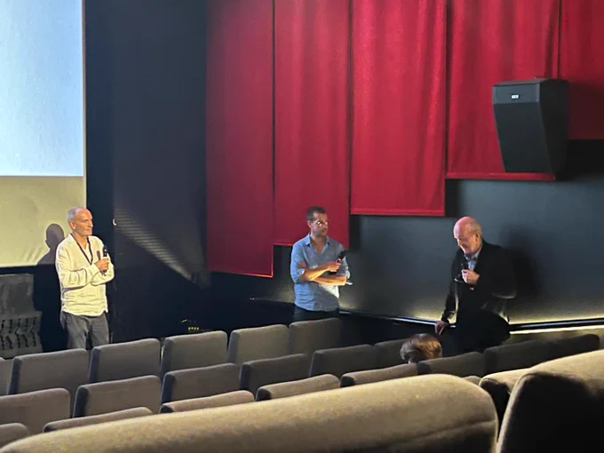 Q&A post screening with Architect Shane de Blacam, Film Maker Marko Milovanovic (from the Royal College of Art and the Architecture Association), and Frank Monaghan, Architecture on the Edge.