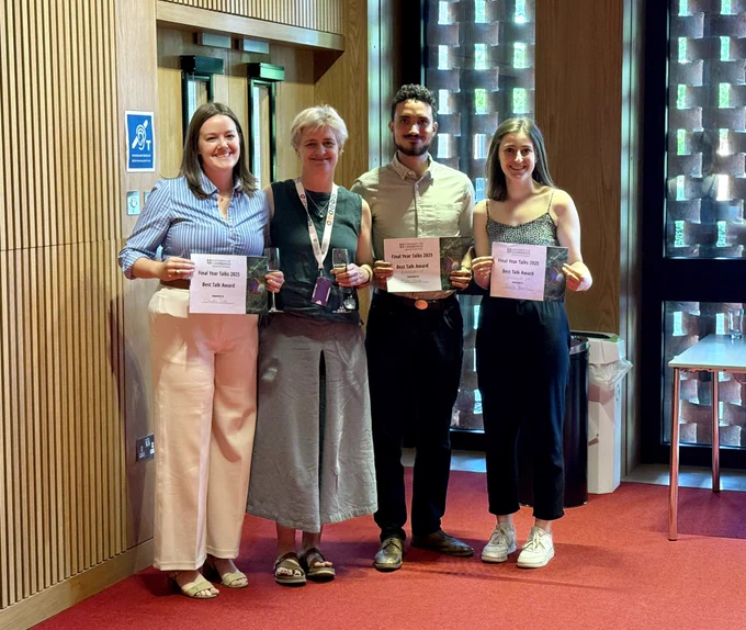 Talk prize winners