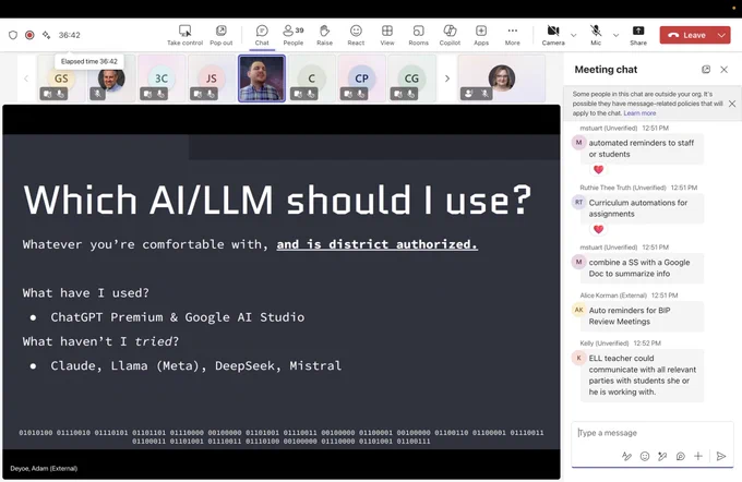 Screenshots of keynote speaker presenting opening session of LIT Conference 2025