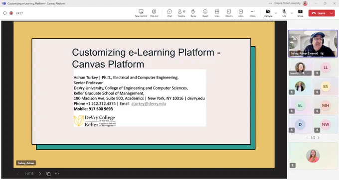 Screenshots of keynote speaker presenting opening session of LIT Conference 2025