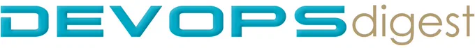 DEVOPSdigest masthead in blue and tan