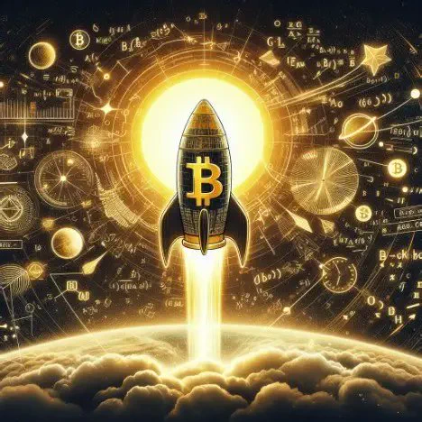 "Bitcoin: Rocketing through the formulas of fortune." 🚀📐