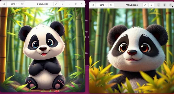 Panda images with hidden Koske malware
