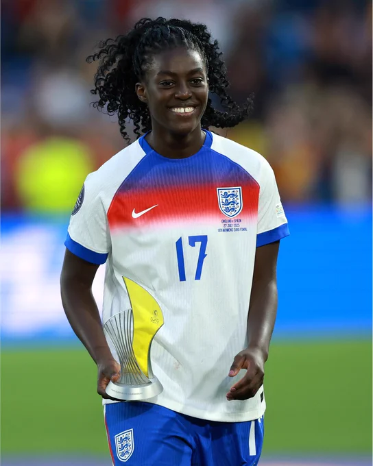 Michelle Agyemang with her Young Player of the Tournament trophy.