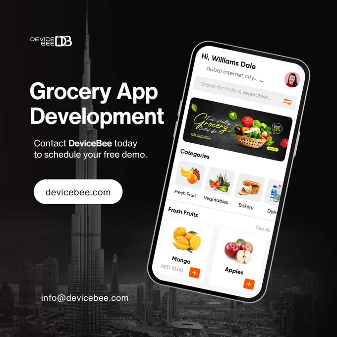  Build a Grocery Delivery App Like InstaShop with DeviceBee
Want to launch your own grocery delivery business in Dubai? With DeviceBee app development Dubai, you can build a fully custom app like InstaShop — complete with product categories, real-time inventory, location-based delivery, order tracking, secure payments, and promo codes. As the best app development company Dubai, we deliver grocery platforms that are fast, user-friendly, and scalable.

📲 Let’s build your grocery app today — contact us for a free demo and consultation!

https://www.devicebee.com

#GroceryAppDevelopment
#InstashopCloneApp
#OnDemandGroceryApp
#GroceryDeliveryDubai
#DeviceBee
#DeviceBeeAppDevelopmentDubai
#BestAppDevelopmentCompanyDubai
#MobileAppDevelopmentDubai
#EcommerceAppUAE
#GroceryStartupDubai
#AppForGroceryBusiness
#FoodTechUAE
#DeliveryAppDeveloperDubai
#CustomAppDevelopmentUAE
#HireAppDeveloperDubai