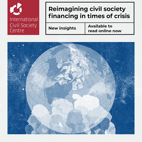 New blog: Reimagining civil society financing in times of crisis. Available to read online now