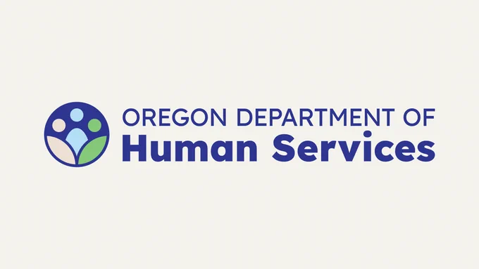 new ODHS logo; the new logo features a circle with three human shapes joined in a single symbol. This design represents connection, community, and collective strength. The colors are North Star Indigo, Glacier Blue, Desert Sand, and Willamette Green