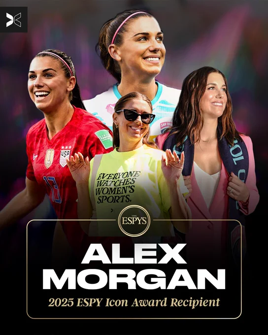 Alex Morgan 2025 ESPY ICON AWARD RECIPIENT