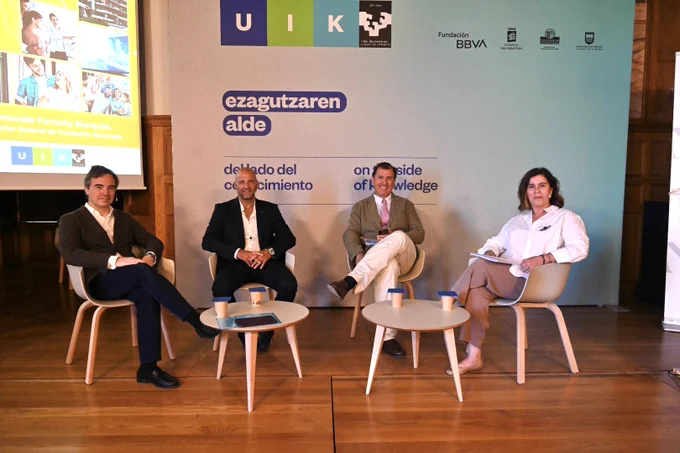 De izda. a dcha.: Enrique Vinagrero, Xavier Vilajoana, Juan Ramón Fernández Torres y Valentina Montero.