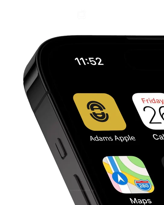 logo app icon on phone mockup