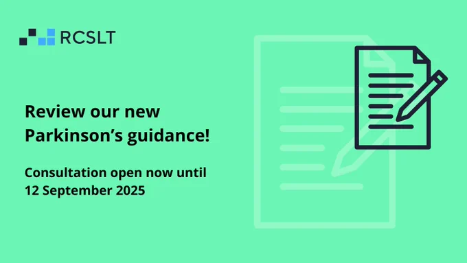 Review our new Parkinson's guidance. Consultation open now until 12 September 2025